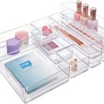 STORi SimpleSort 10-Piece Stackable Clear Drawer Organizer Set | Multi-size Trays | Makeup Vanity Storage Bins and Office Desk Drawer Dividers | Made in USA